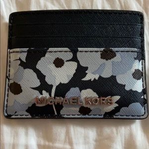 Floral patterned Michael Kors card holder